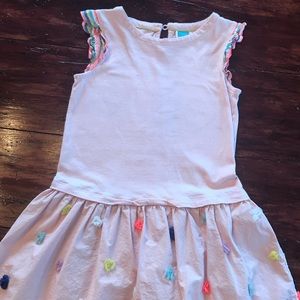 Mini Boden dress pale pink size 7/8